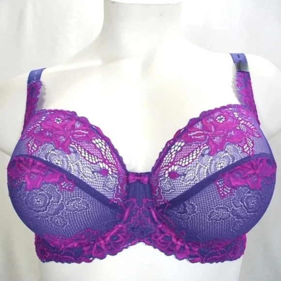 36D Paramour 115946 by Felina Madison UW Bra Purple NW - Picture 1 of 11